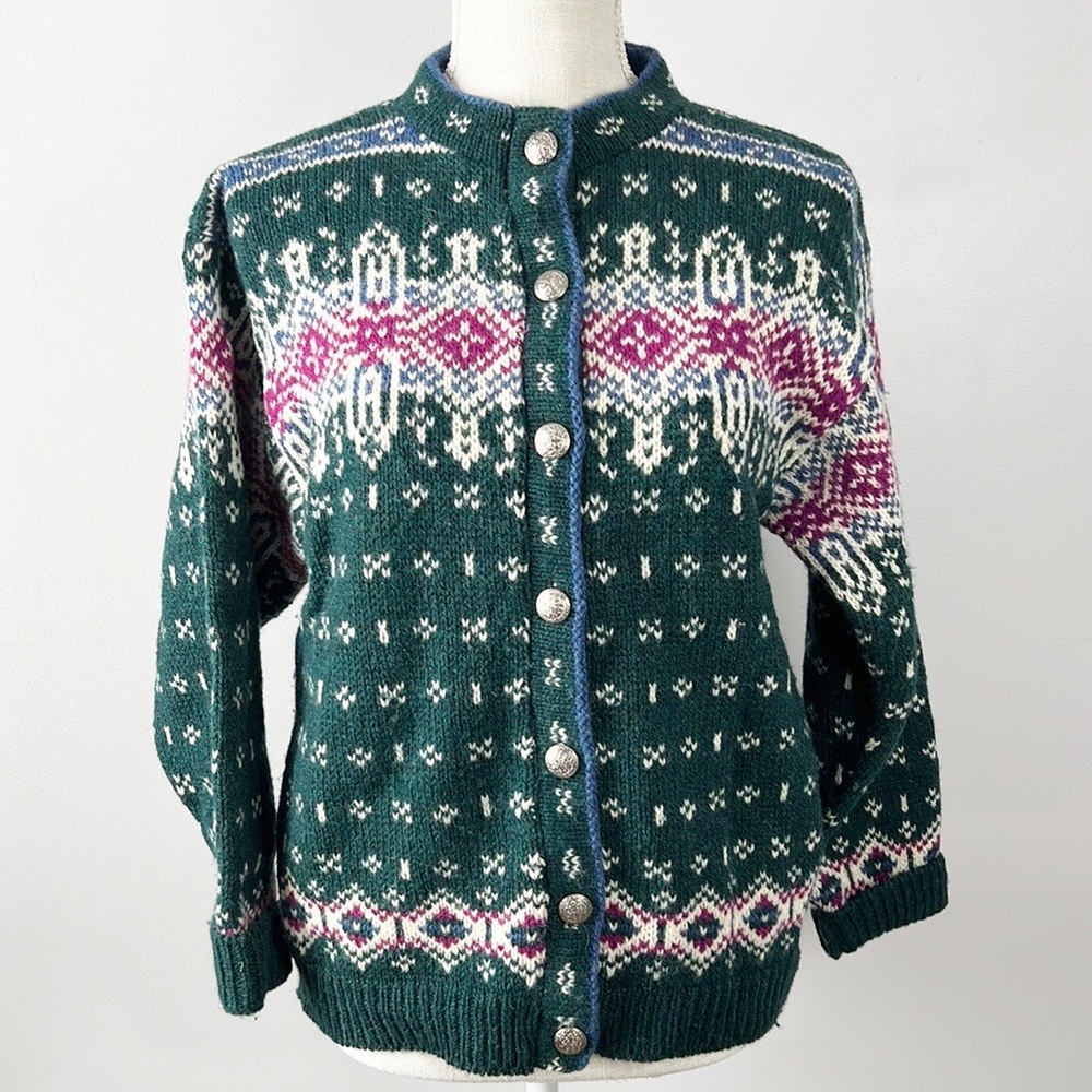 L.L. Bean Vintage Wool Cardigan Sweater